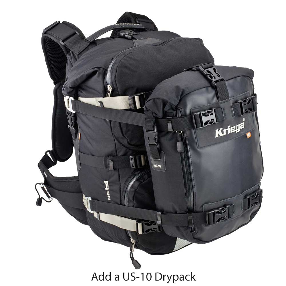 Kriega R30 Backpack Black - 30 Liters (Image 4) - ThrottleChimp