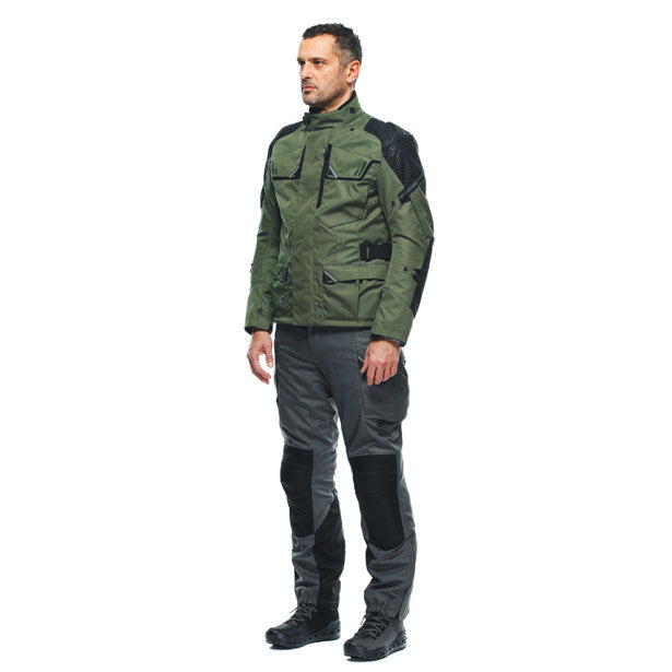 Dainese Ladakh 3L D-Dry All Weather Touring Textile Jacket Army Green / Black FREE 1 YEAR Returns, FREE UK Delivery | ThrottleChimp