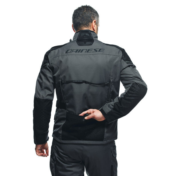 Dainese Ladakh 3L D-Dry All Weather Touring Textile Jacket Iron-Gate Grey / Black (Image 15) - ThrottleChimp