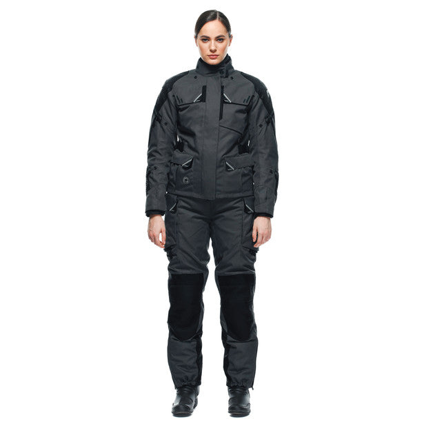 Dainese Ladakh 3L D-Dry Ladies All Weather Touring Textile Jacket Iron-Gate / Black FREE 1 YEAR Returns, FREE UK Delivery | ThrottleChimp