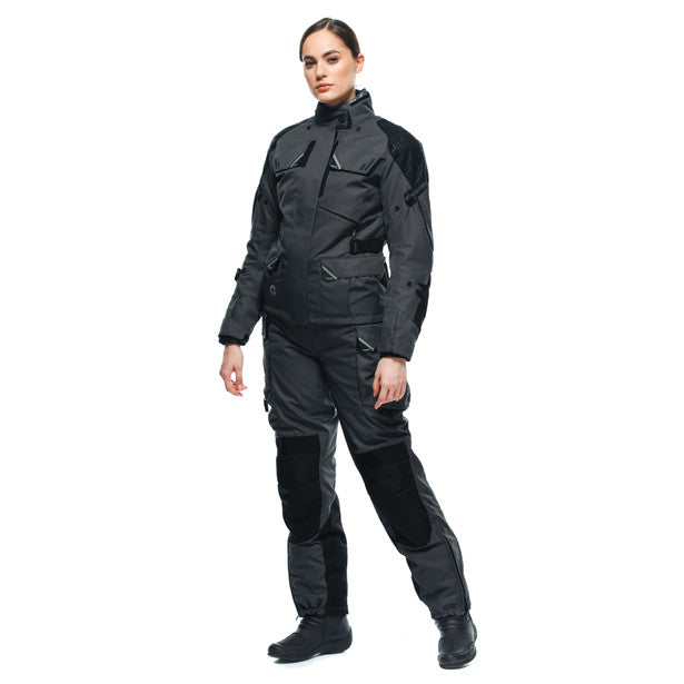 Dainese Ladakh 3L D-Dry Ladies All Weather Touring Textile Jacket Iron-Gate / Black FREE 1 YEAR Returns, FREE UK Delivery | ThrottleChimp