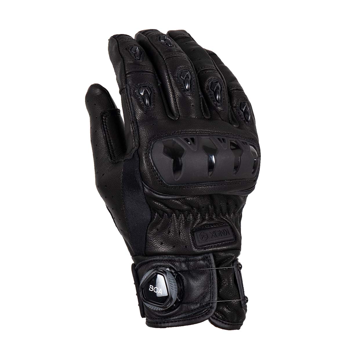 Knox Orsa MK3 Leather Gloves Black FREE 1 YEAR Returns, FREE UK Delivery | ThrottleChimp