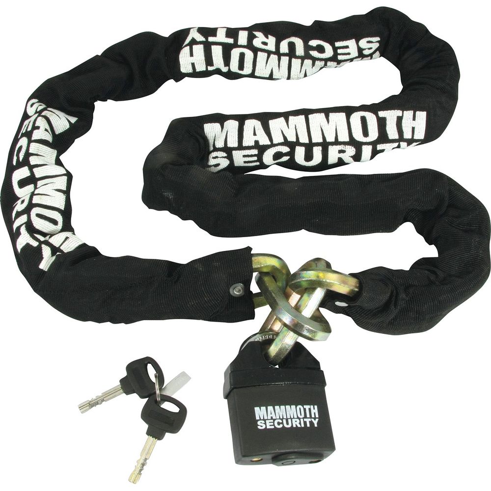 Mammoth Security Hexagon Lock & Chain 1.8 M Length - 12 MM - ThrottleChimp