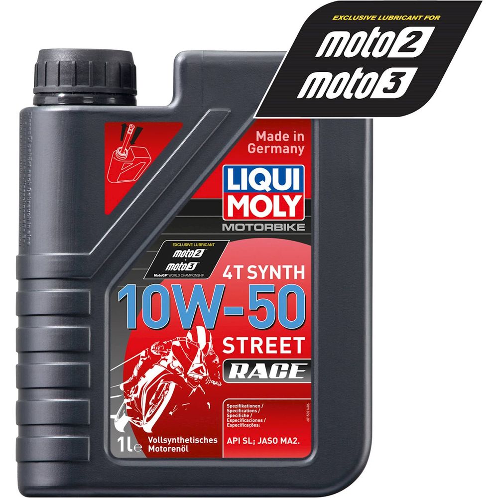 Liqui Moly 4 Stroke Fully Synthetic Street Race 10W-50 Oil - ThrottleChimp