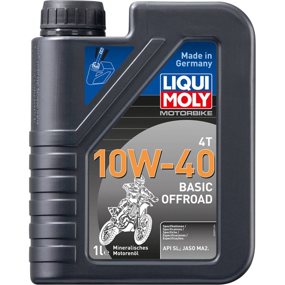 Liqui Moly 4 Stroke Mineral Basic Offroad 10W-40 Oil - ThrottleChimp