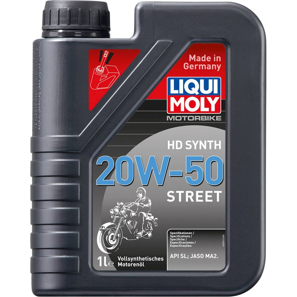 Liqui Moly 4 Stroke Fully Synthetic HD Street 20W-50 Oil - ThrottleChimp