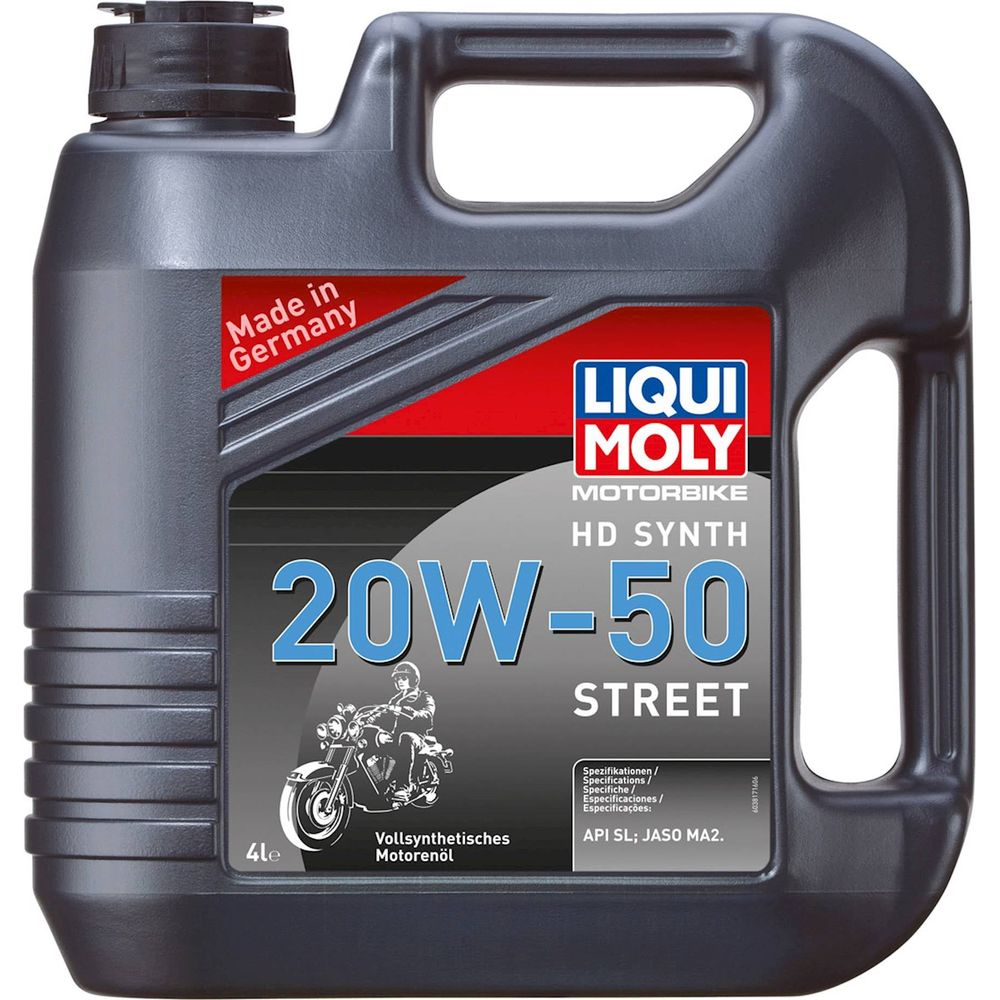 Liqui Moly 4 Stroke Fully Synthetic HD Street 20W-50 Oil (Image 2) - ThrottleChimp