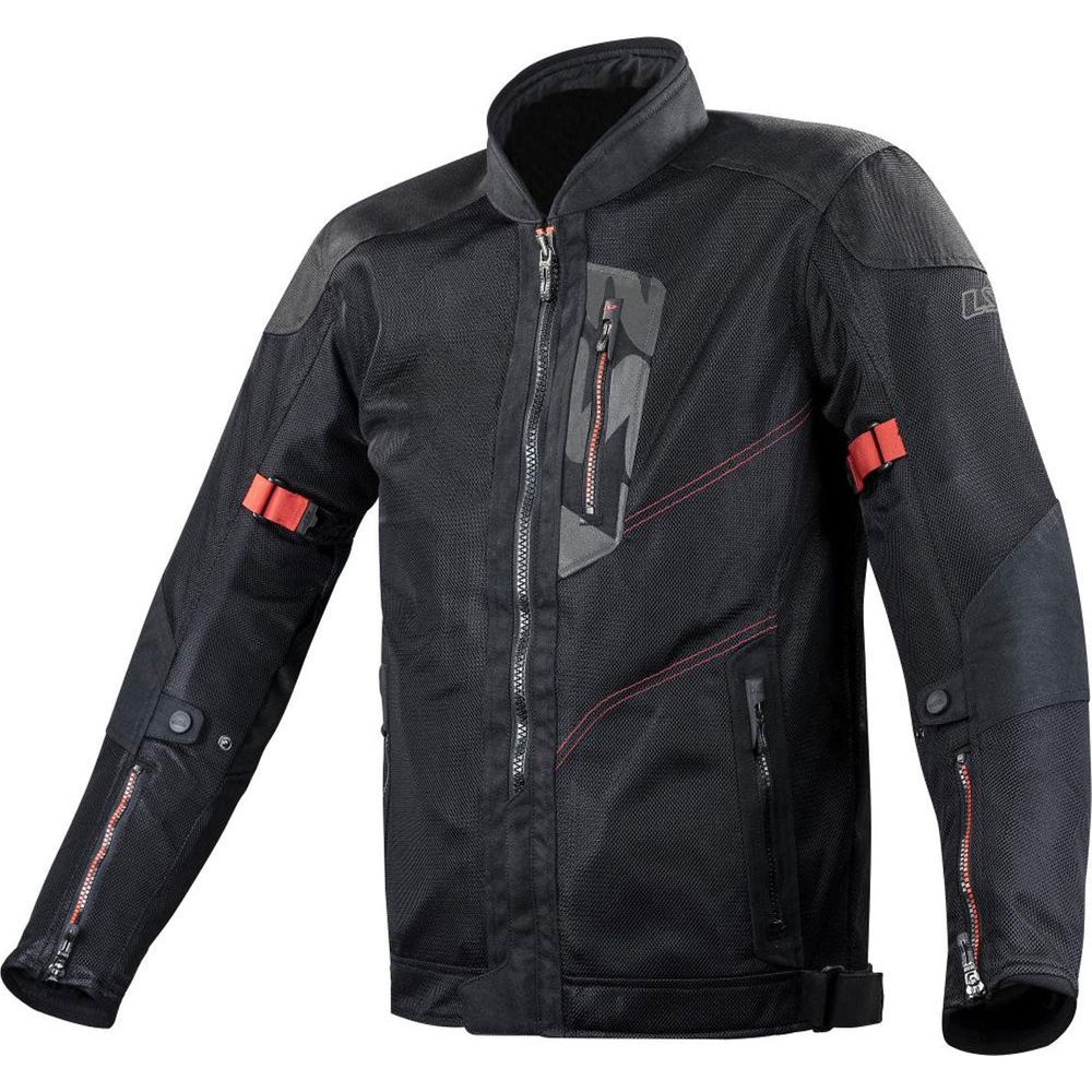 LS2 Alba Textile Jacket Black - ThrottleChimp