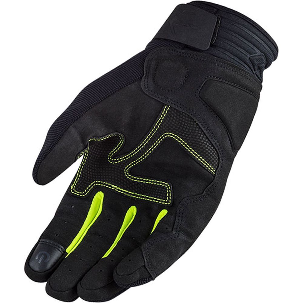 LS2 All Terrain Ladies Textile Gloves Black / Hi-Viz Yellow (Image 2) - ThrottleChimp