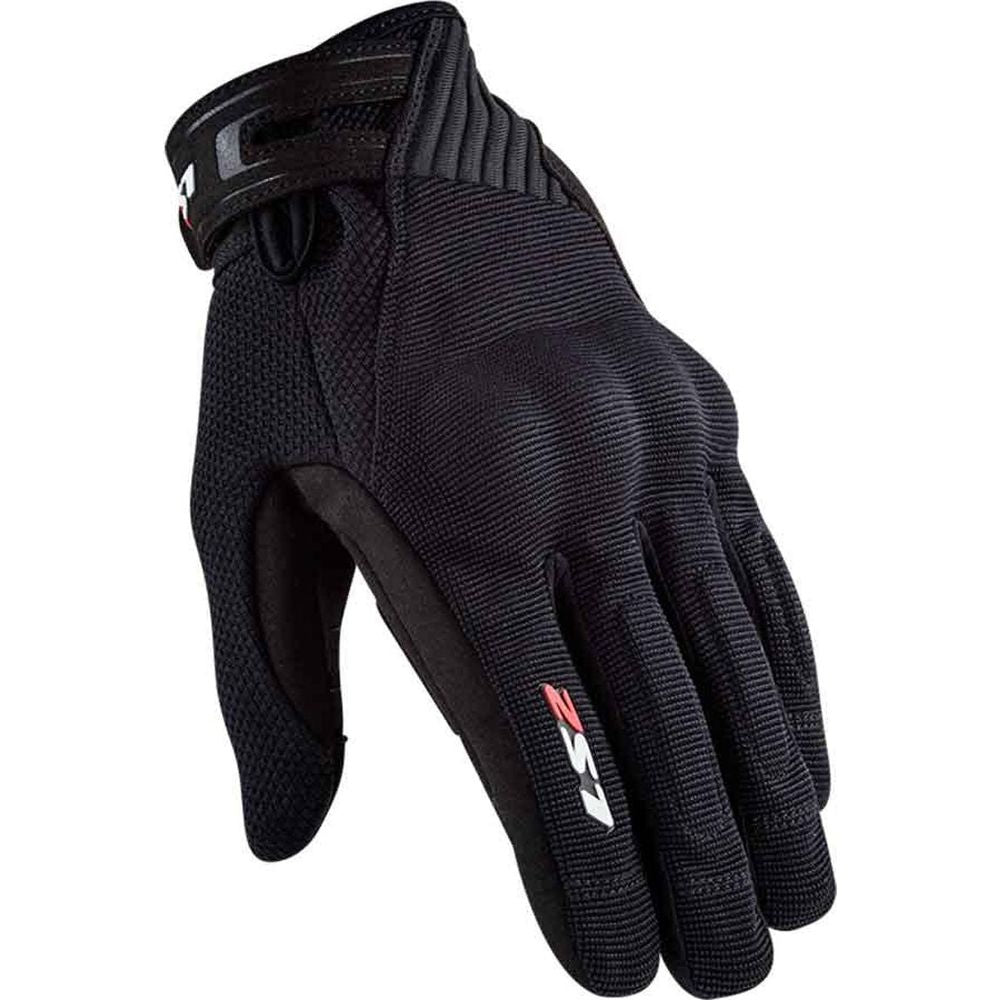 LS2 Dart 2 Ladies Textile Gloves Black - ThrottleChimp