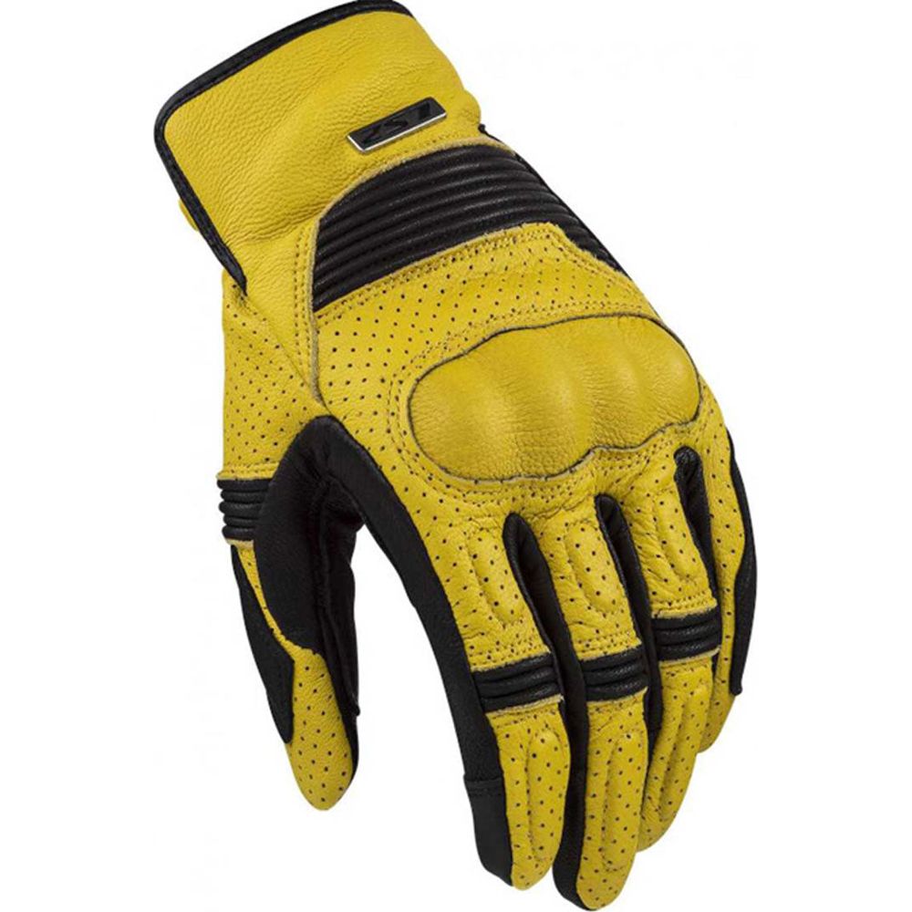 LS2 Duster Leather Gloves Mustard / Black - ThrottleChimp