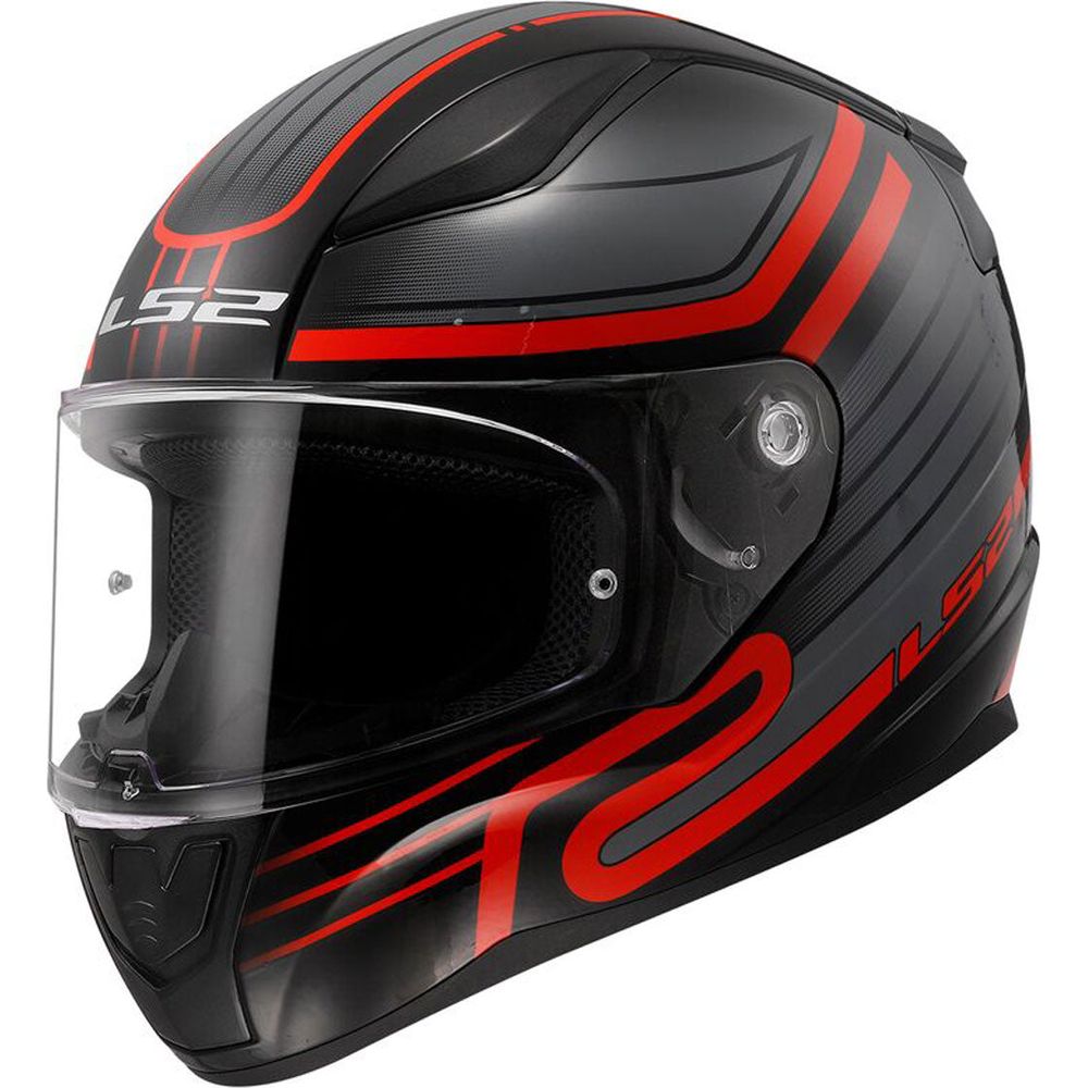 LS2 FF353 Rapid 2 ECE 22.06 Full Face Helmet Circuit Black / Red - ThrottleChimp