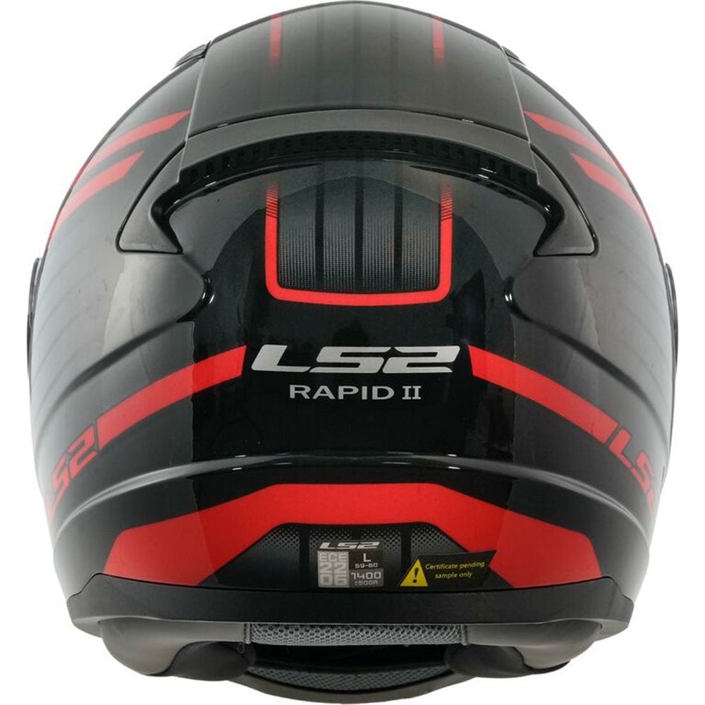 LS2 FF353 Rapid 2 ECE 22.06 Full Face Helmet Circuit Black / Red (Image 5) - ThrottleChimp