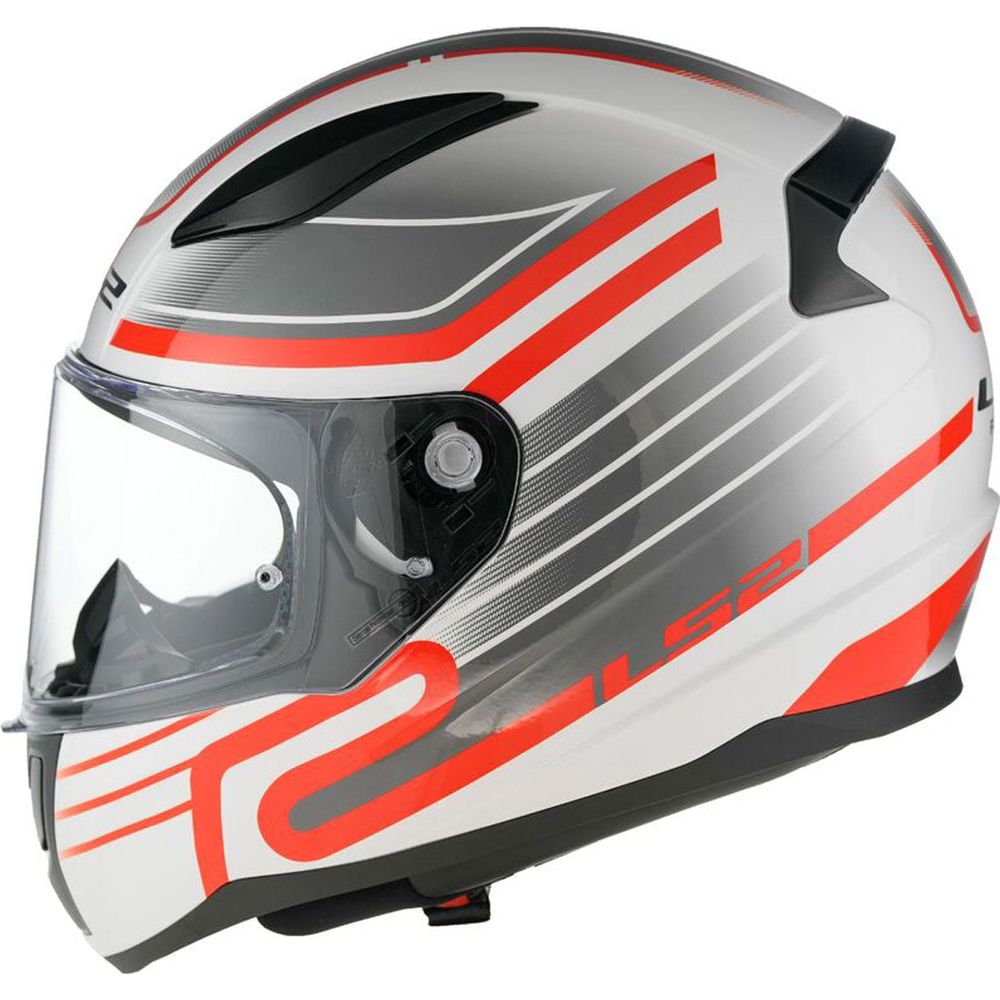 LS2 FF353 Rapid 2 ECE 22.06 Full Face Helmet Circuit White / Red (Image 3) - ThrottleChimp