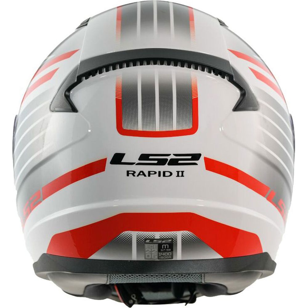 LS2 FF353 Rapid 2 ECE 22.06 Full Face Helmet Circuit White / Red (Image 5) - ThrottleChimp