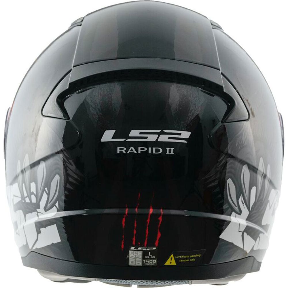 LS2 FF353 Rapid 2 ECE 22.06 Full Face Helmet Claw Black (Image 5) - ThrottleChimp