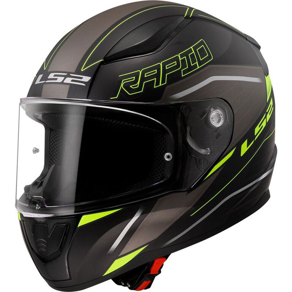 LS2 FF353 Rapid 2 ECE 22.06 Full Face Helmet Rokku Matt Black / Hi-Viz Yellow FREE 1 YEAR Returns, FREE UK Delivery | ThrottleChimp