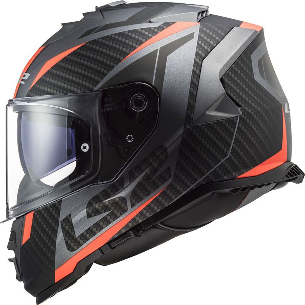 LS2 FF800 Storm 2 ECE 22.06 Full Face Helmet Racer Matt Titanium / Orange FREE 1 YEAR Returns, FREE UK Delivery | ThrottleChimp