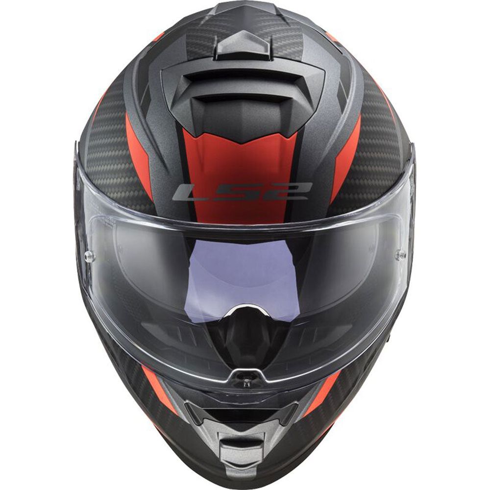 LS2 FF800 Storm 2 ECE 22.06 Full Face Helmet Racer Matt Titanium / Orange (Image 3) - ThrottleChimp