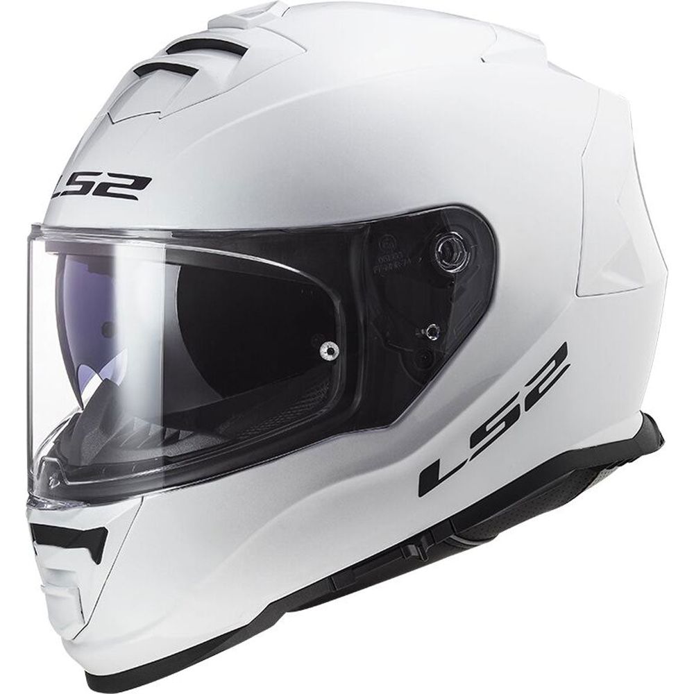 LS2 FF800 Storm 2 ECE 22.06 Full Face Helmet Solid White - ThrottleChimp