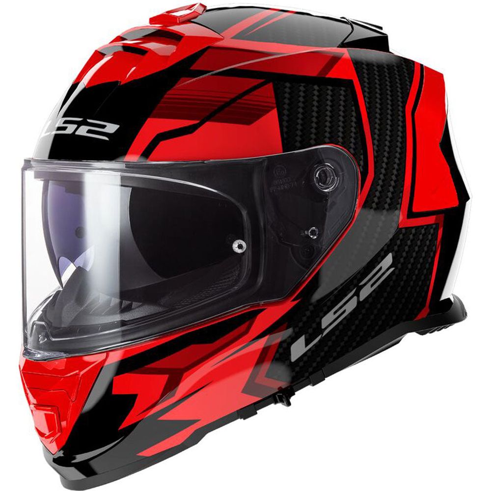 LS2 FF800 Storm 2 ECE 22.06 Full Face Helmet Tracker Black / Red FREE 1 YEAR Returns, FREE UK Delivery | ThrottleChimp