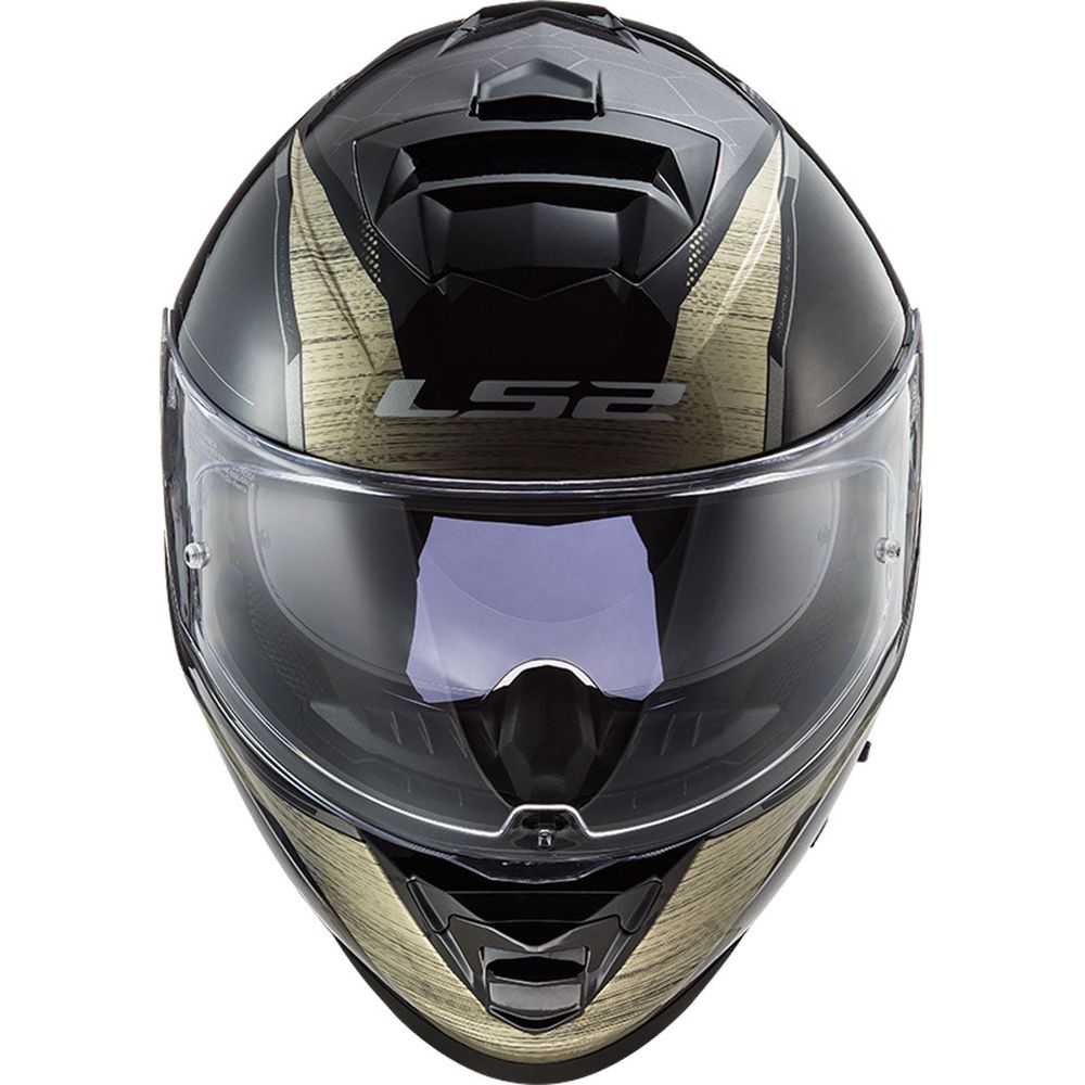 LS2 FF800 Storm Classy Antique Full Face Helmet Gold (Image 3) - ThrottleChimp