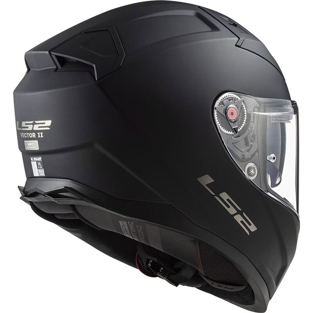 LS2 FF811 Vector 2 ECE 22.06 Full Face Helmet Matt Black With 4X UCS Intercom (Image 5) - ThrottleChimp