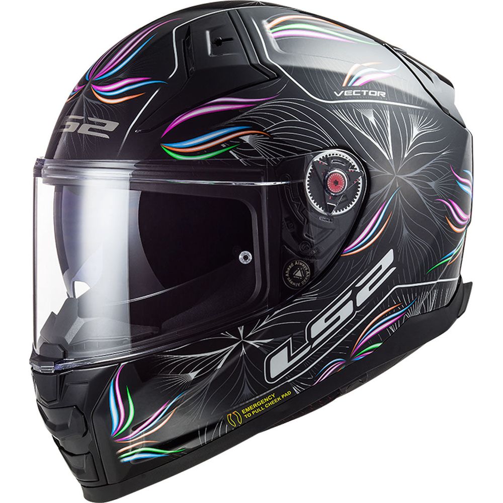 LS2 FF811 Vector 2 ECE 22.06 Full Face Helmet Tropical Black / White - ThrottleChimp