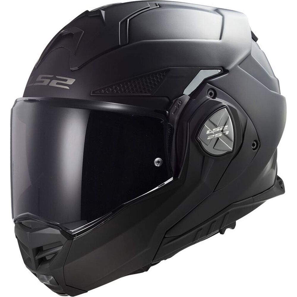 LS2 FF901 Advant X ECE 22.06 Flip-Up Helmet Matt Black With 4X UCS Intercom - ThrottleChimp