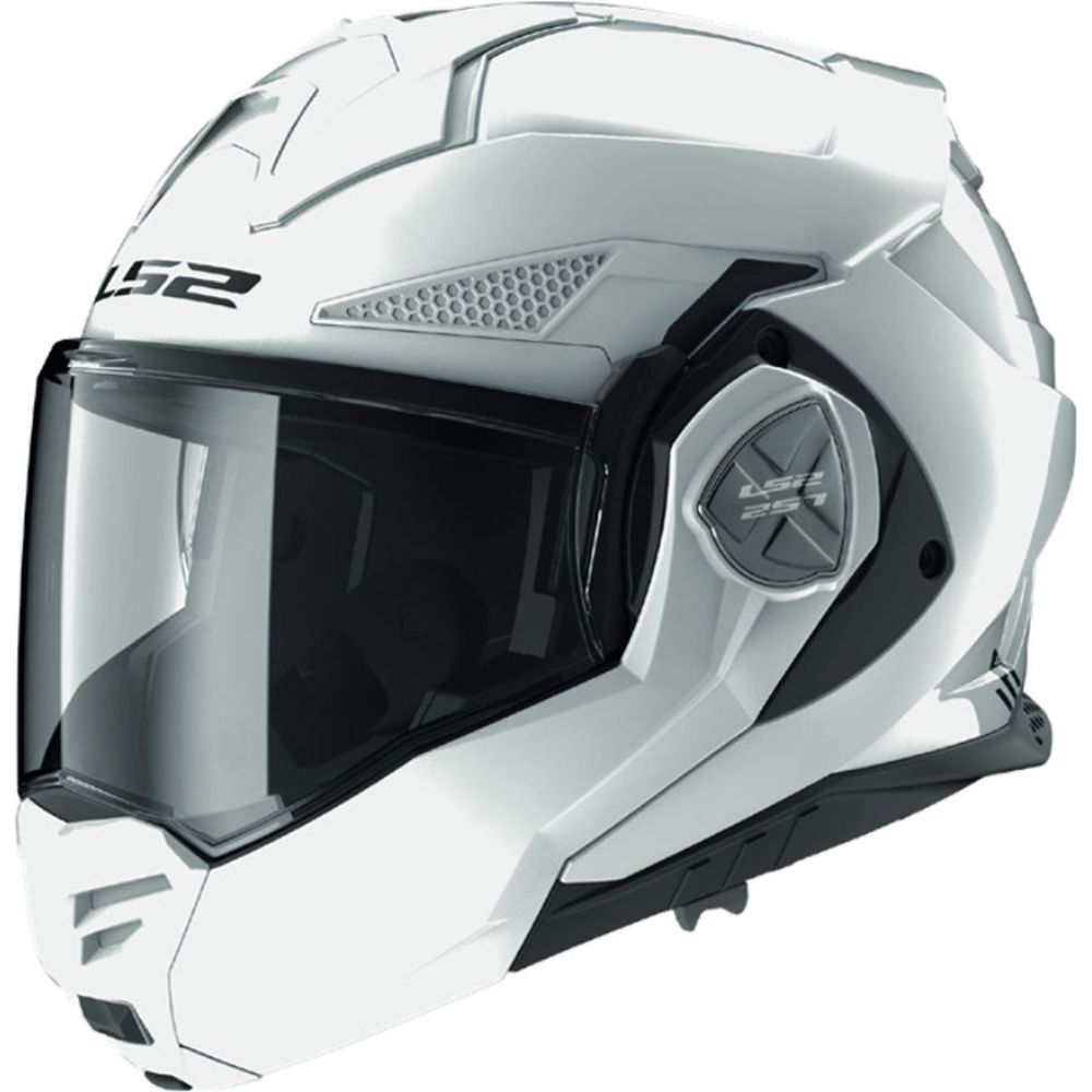 LS2 FF901 Advant X ECE 22.06 Flip-Up Helmet Solid White - ThrottleChimp