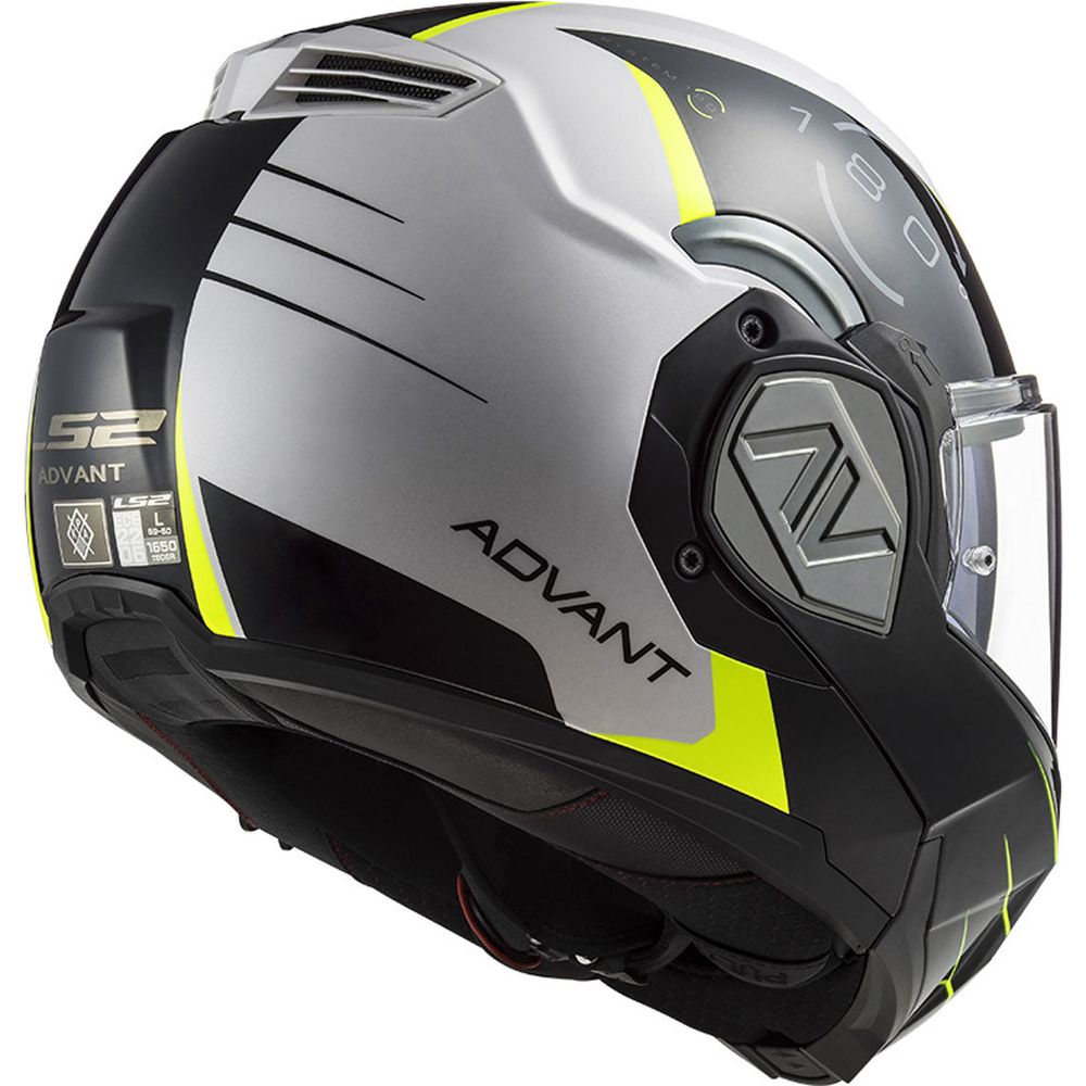 LS2 FF906 Advant ECE 22.06 Flip-Up Helmet Codex White / Black (Image 3) - ThrottleChimp