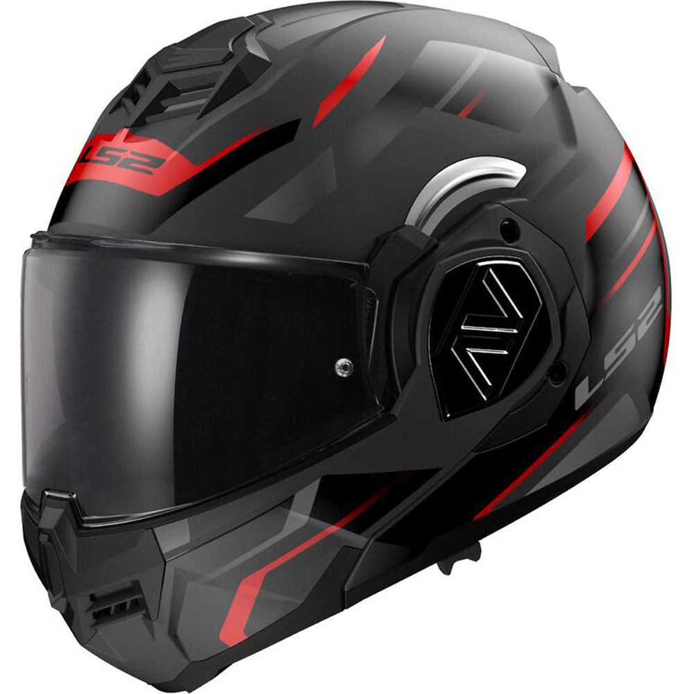 LS2 FF906 Advant ECE 22.06 Flip-Up Helmet Kuka Matt Black / Red - ThrottleChimp