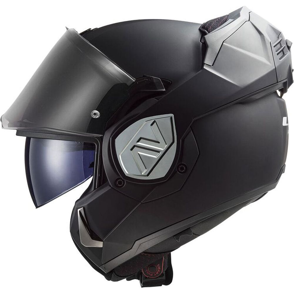 LS2 FF906 Advant ECE 22.06 Flip-Up Helmet Matt Black With 4X UCS Intercom (Image 3) - ThrottleChimp