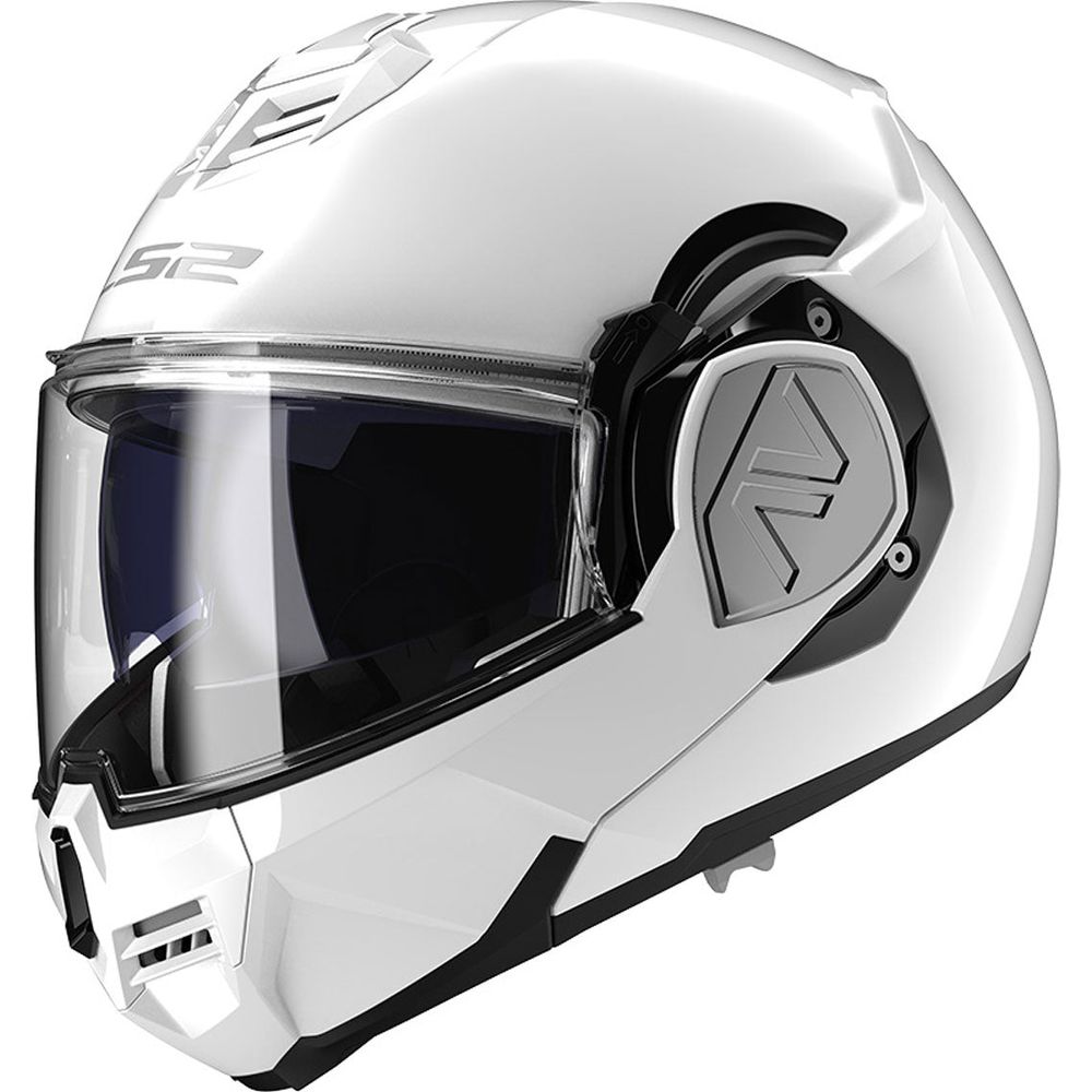 LS2 FF906 Advant ECE 22.06 Flip-Up Helmet Solid White - ThrottleChimp