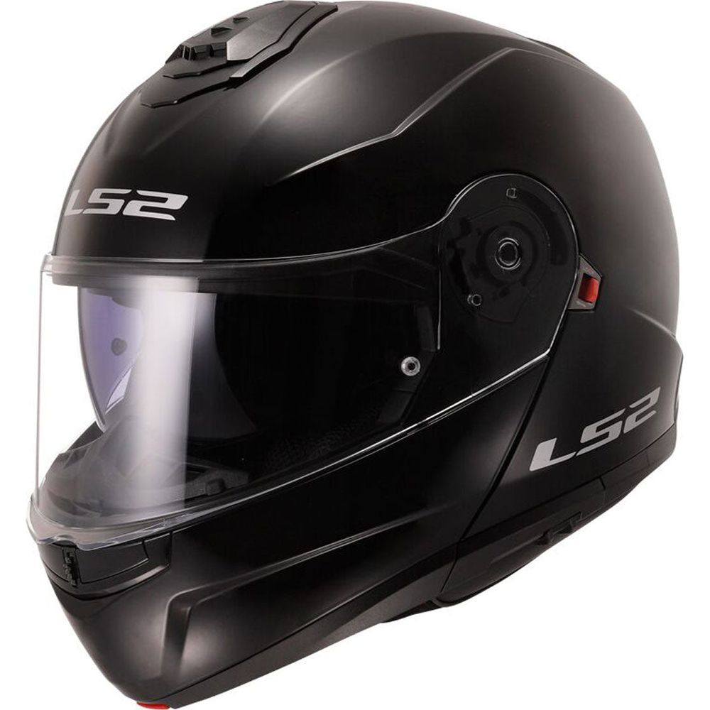 LS2 FF908 Strobe 2 ECE 22.06 Flip-Up Helmet Gloss Black - ThrottleChimp