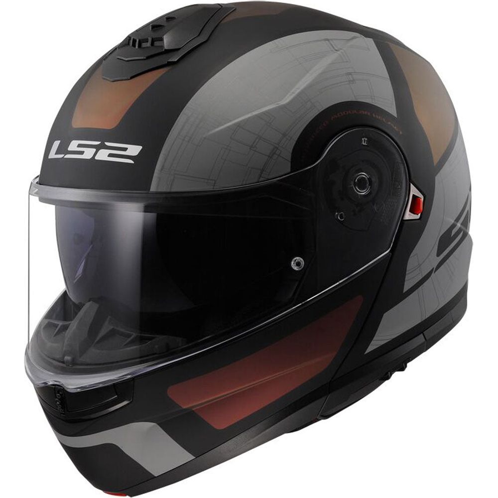 LS2 FF908 Strobe 2 ECE 22.06 Flip-Up Helmet Orion Matt Black / Purple / Blue - ThrottleChimp