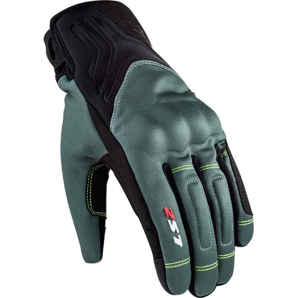 LS2 Jet 2 Textile Gloves Grey - ThrottleChimp