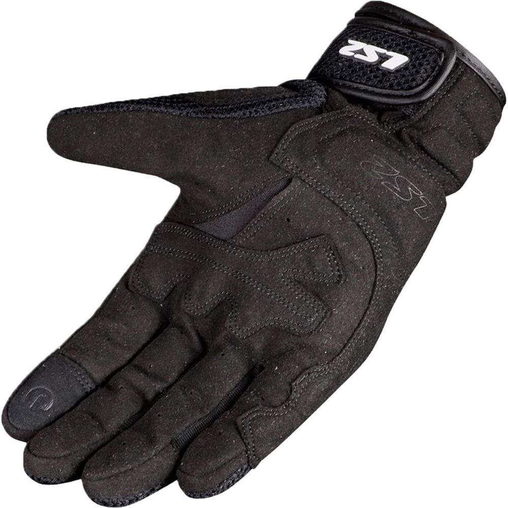 LS2 Kubra Textile Gloves Black (Image 2) - ThrottleChimp