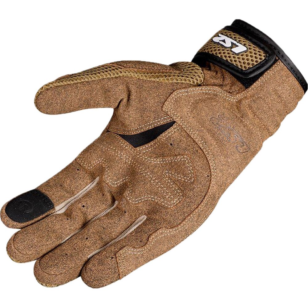 LS2 Kubra Textile Gloves Brown (Image 2) - ThrottleChimp