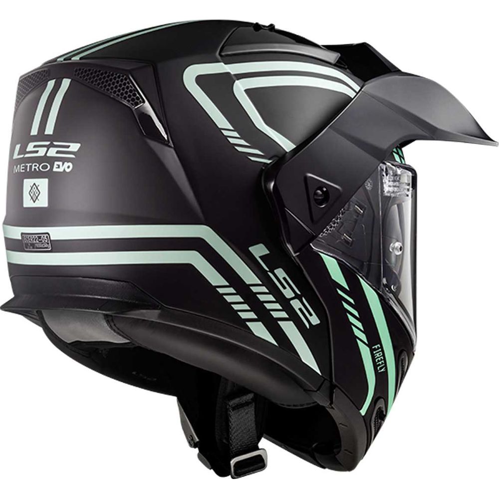 LS2 FF324 Metro EVO Firefly Full Face Helmet Matt Black Light FREE 1 YEAR Returns, FREE UK Delivery | ThrottleChimp