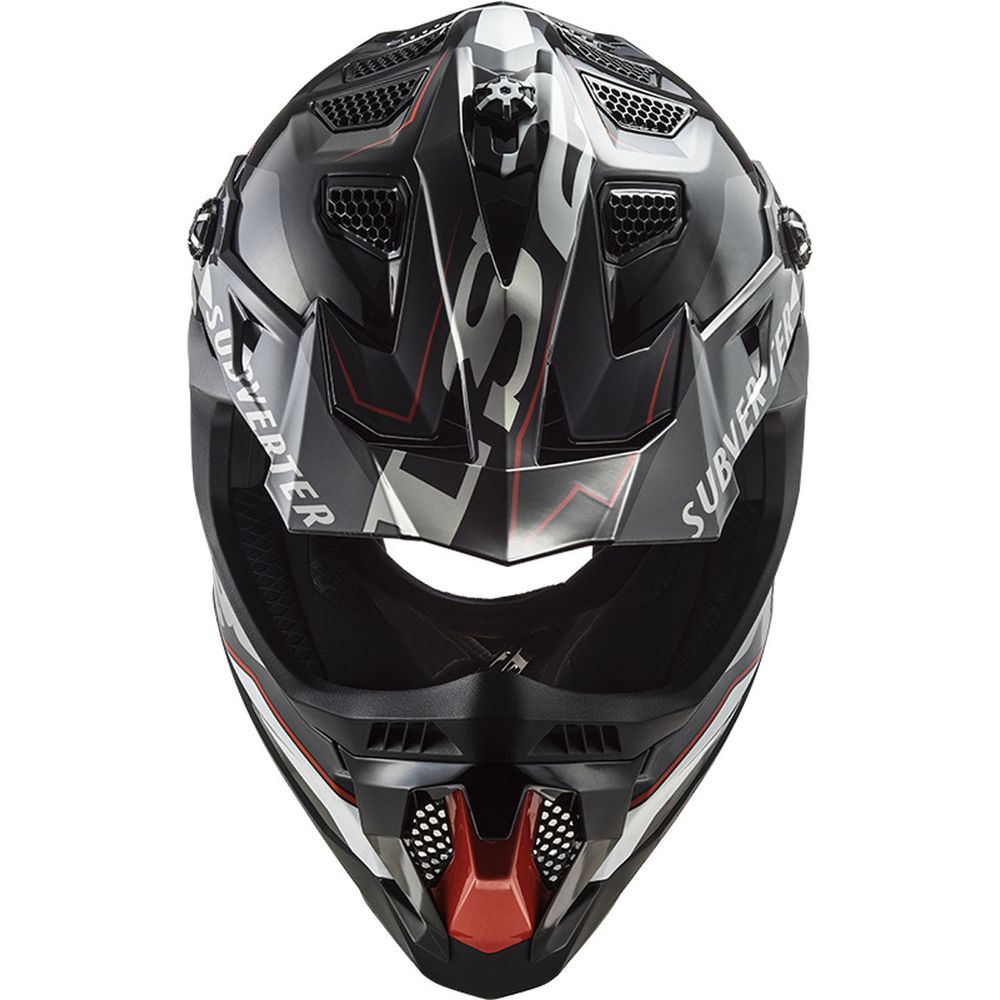 LS2 MX700 Subverter ECE 22.06 Motocross Helmet Arched Silver / Titanium (Image 2) - ThrottleChimp