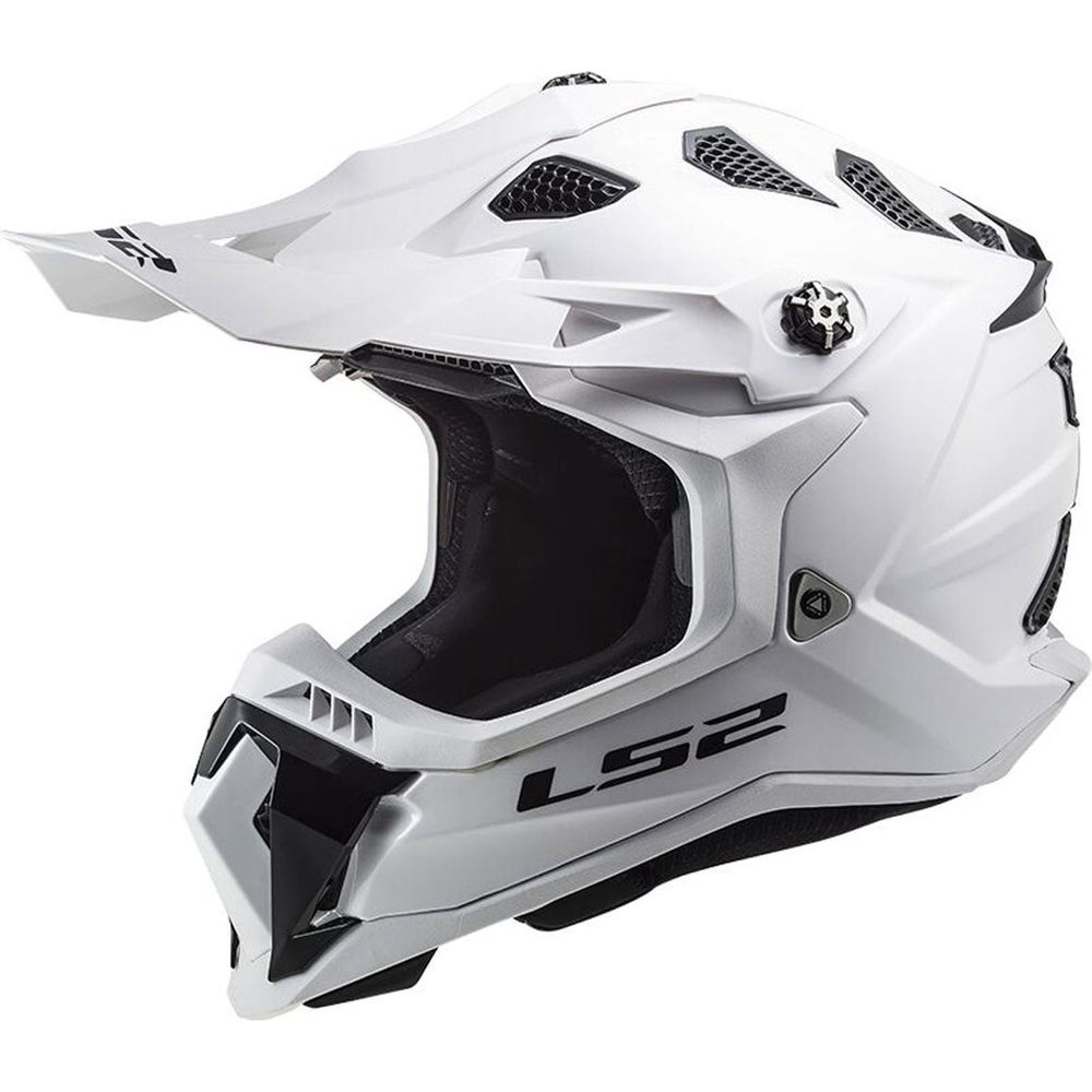 LS2 MX700 Subverter Evo 2 ECE 22.06 Motocross Helmet Solid Gloss White FREE 1 YEAR Returns, FREE UK Delivery | ThrottleChimp