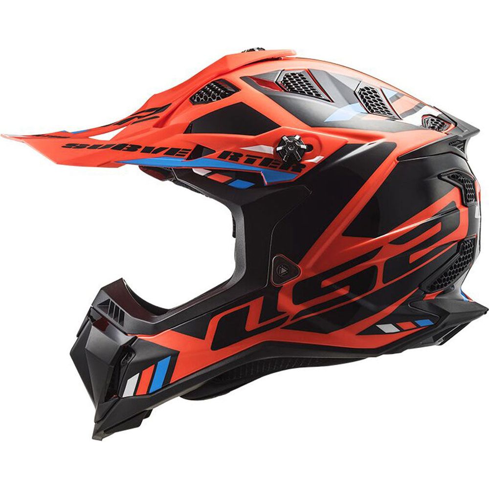 LS2 MX700 Subverter ECE 22.06 Motocross Helmet Stomp Fluo Orange / Black (Image 3) - ThrottleChimp