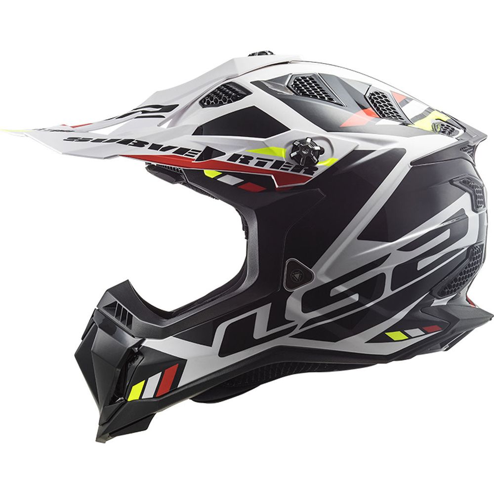 LS2 MX700 Subverter ECE 22.06 Motocross Helmet Stomp White / Black (Image 3) - ThrottleChimp