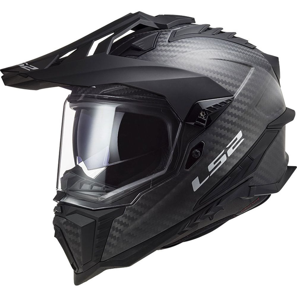 LS2 MX701 Explorer Carbon ECE 22.06 Adventure Helmet Gloss Carbon (Image 2) - ThrottleChimp