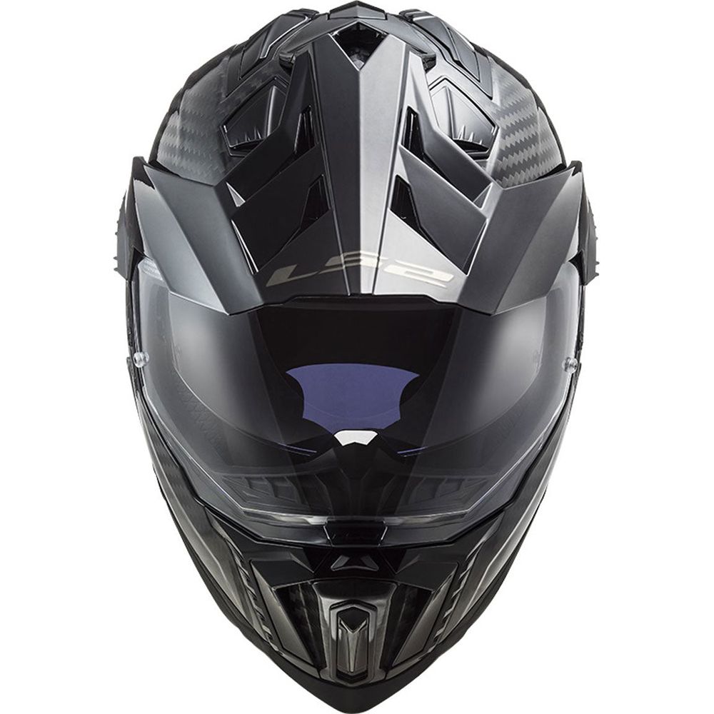 LS2 MX701 Explorer Carbon ECE 22.06 Adventure Helmet Gloss Carbon FREE 1 YEAR Returns, FREE UK Delivery | ThrottleChimp