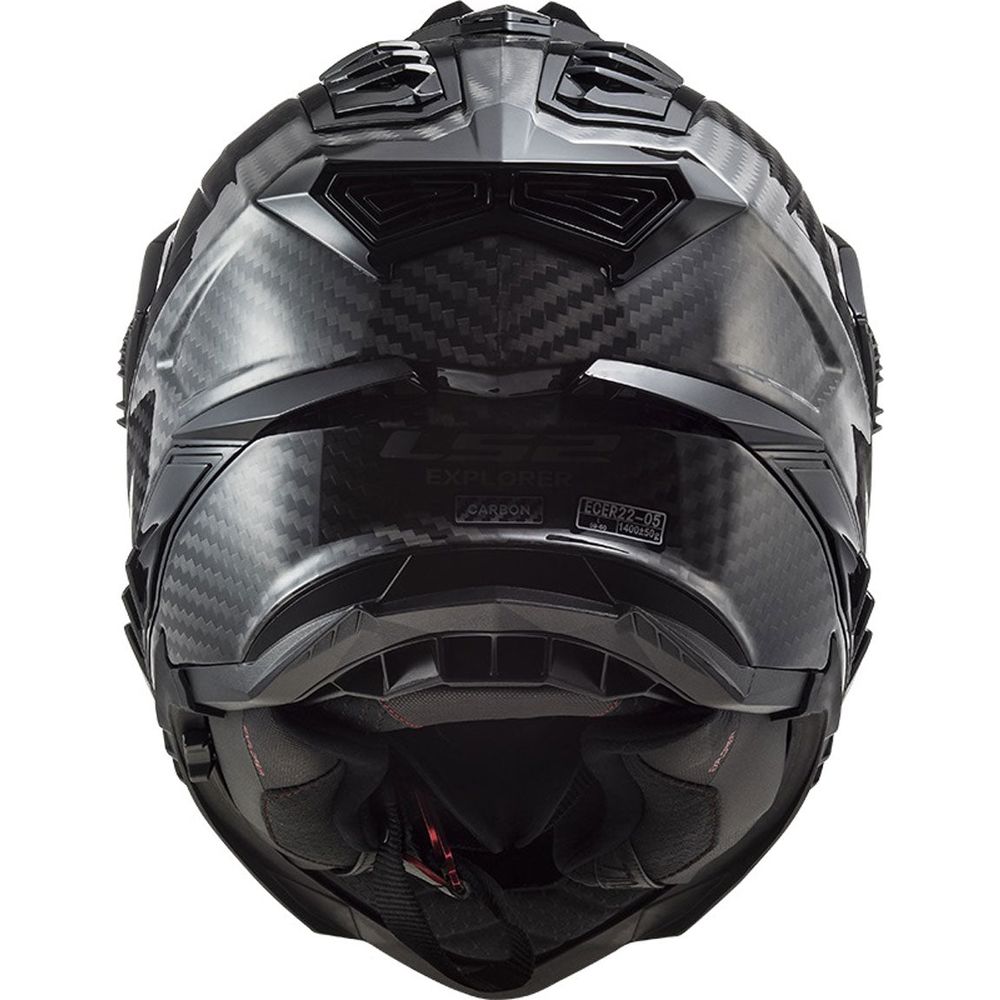 LS2 MX701 Explorer Carbon ECE 22.06 Adventure Helmet Gloss Carbon FREE 1 YEAR Returns, FREE UK Delivery | ThrottleChimp