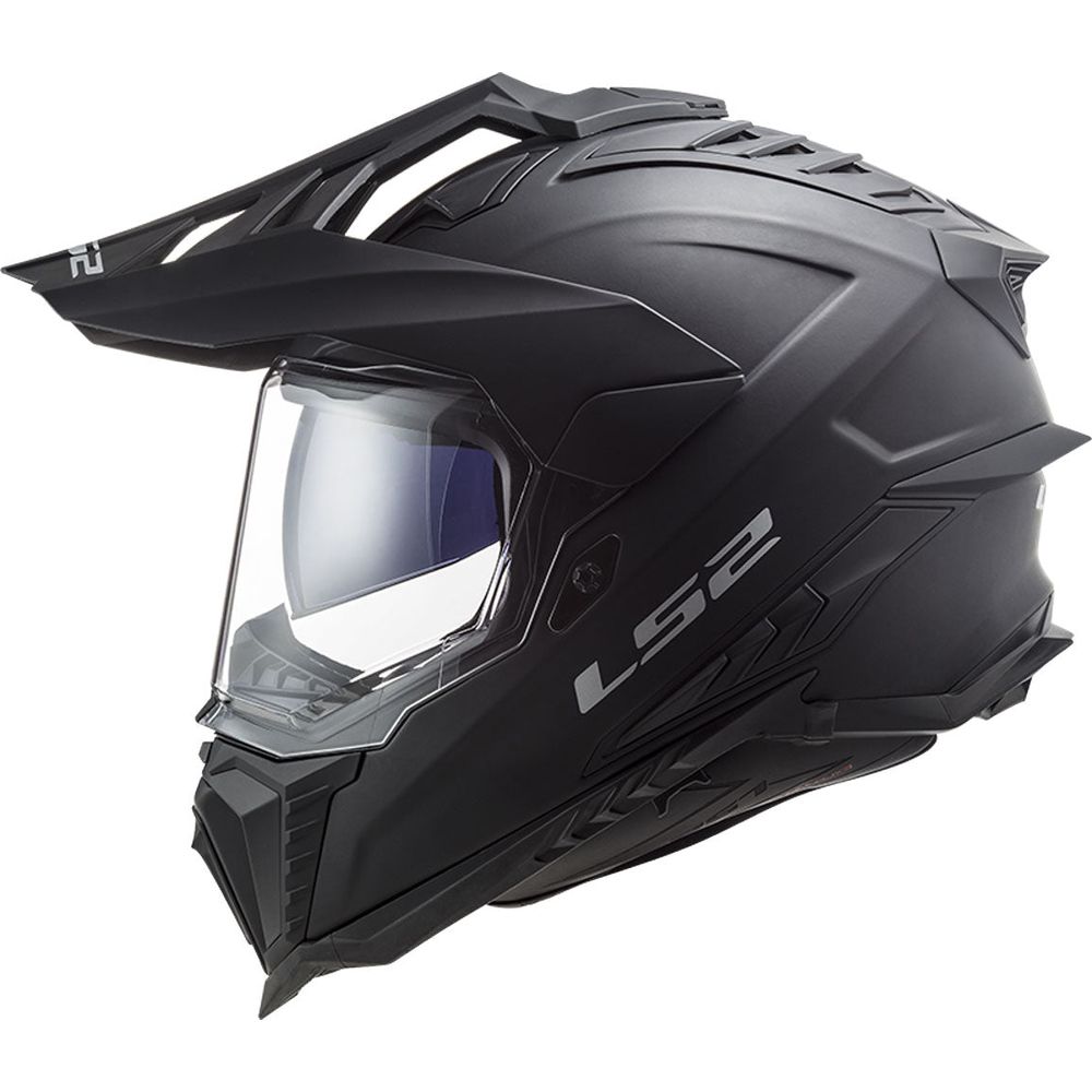 LS2 MX701 Explorer ECE 22.06 Adventure Helmet Solid Matt Black (Image 2) - ThrottleChimp