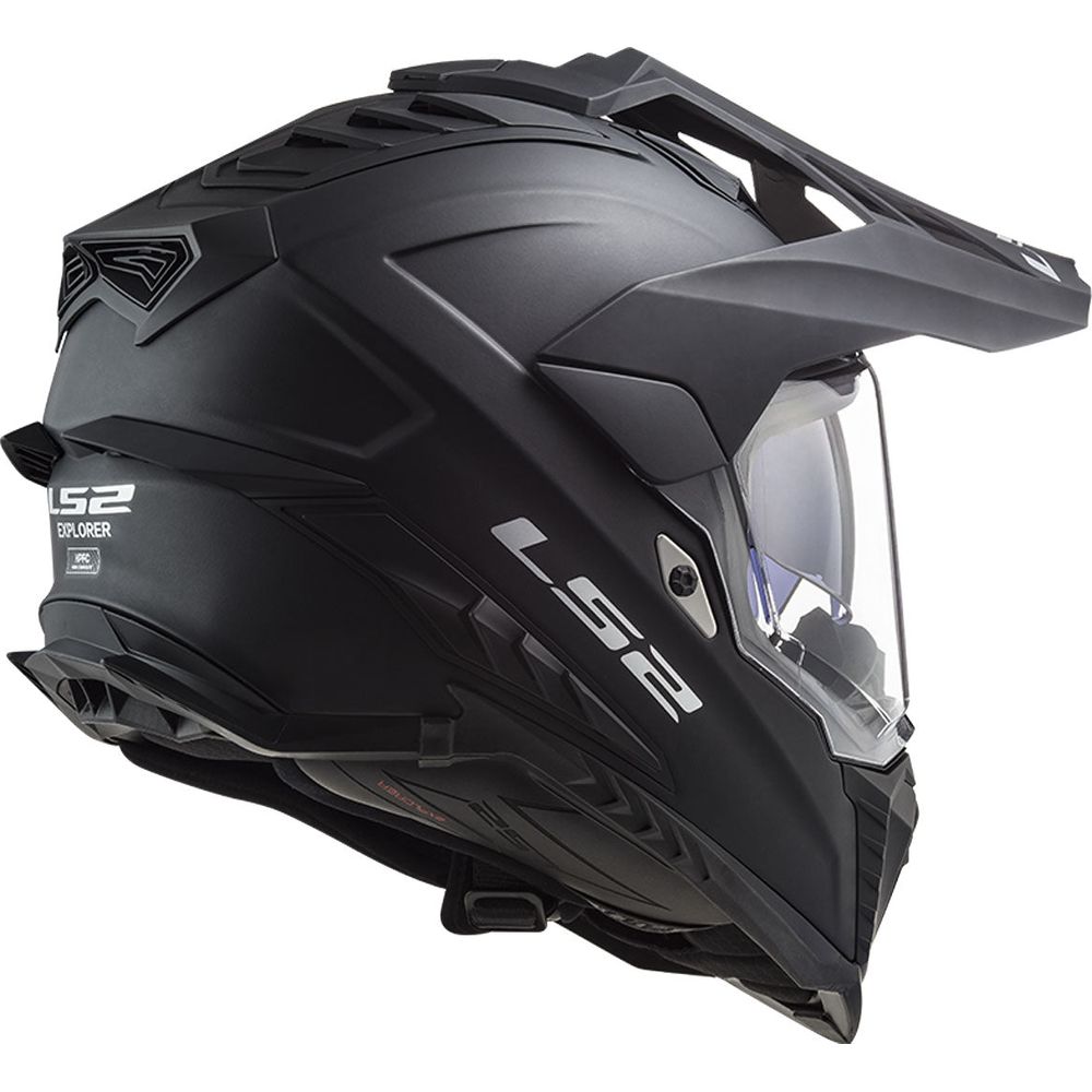 LS2 MX701 Explorer ECE 22.06 Adventure Helmet Solid Matt Black (Image 3) - ThrottleChimp