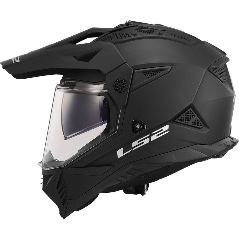 LS2 MX702 Pioneer 2 ECE 22.06 Adventure Helmet Matt Black FREE 1 YEAR Returns, FREE UK Delivery | ThrottleChimp